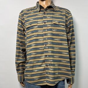 L.L. Bean Signature Slim Fit Aztec Print Shirt Size XL